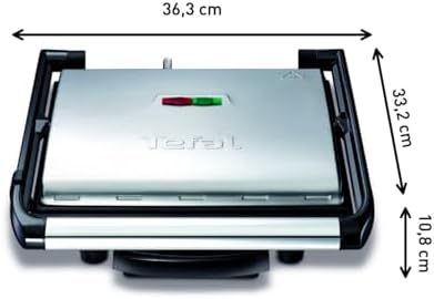 Tefal Gril Viande Panini Multifonction 2000 W Rangement Vertical GC241D12 Noir/Argent – Image 8